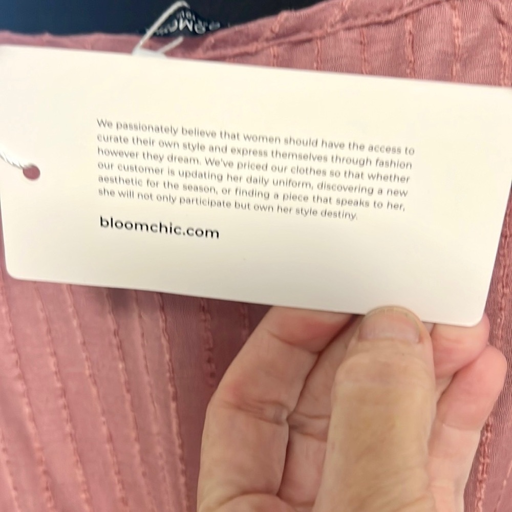 NWT,Bloomchic, Soft Rose, Elastic Waist, Gorgeous & Completely Lined, Size 10 - Picture 9 of 10